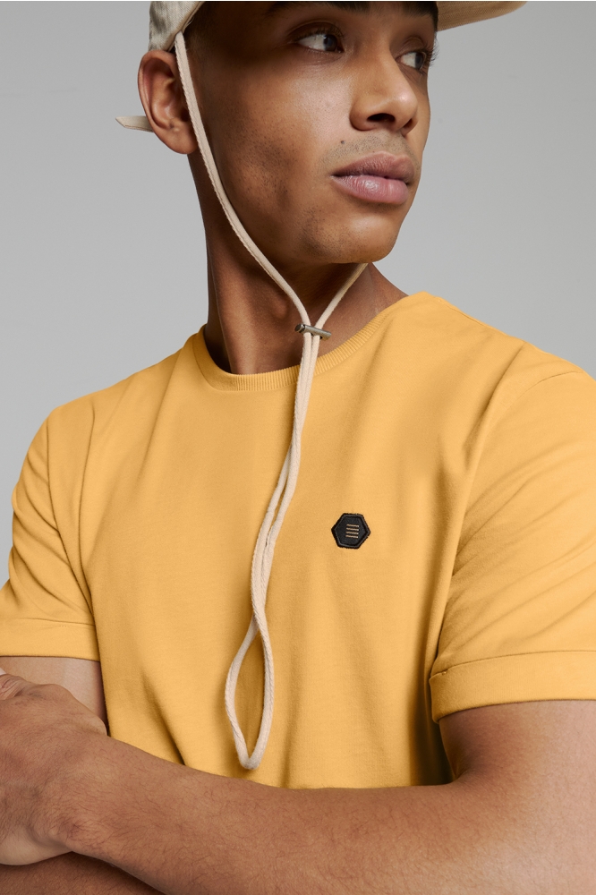 T SHIRT MET RONDE HALS 27360375 070 YELLOW